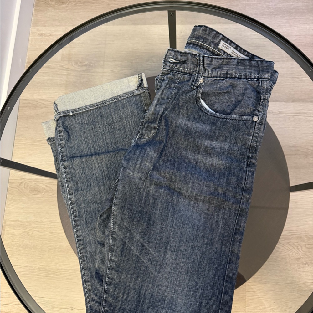 Classic Denim Straight-Leg Jeans